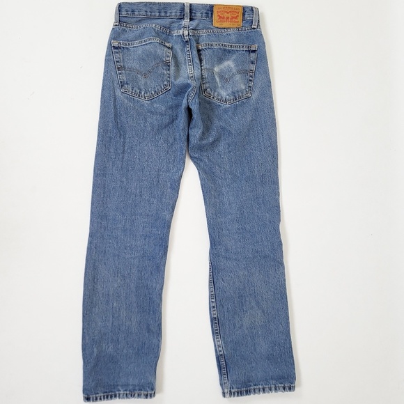 Levi's Blue Boyfriend Jeans - Picture 4 of 11
